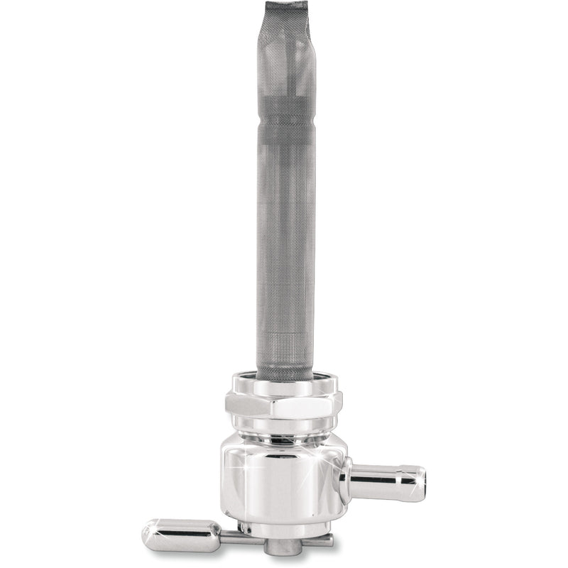 PINGEL DS-390250 4311-CR Power-Flo Fuel Valve - Round Fuel Valve - Chrome - 22 mm