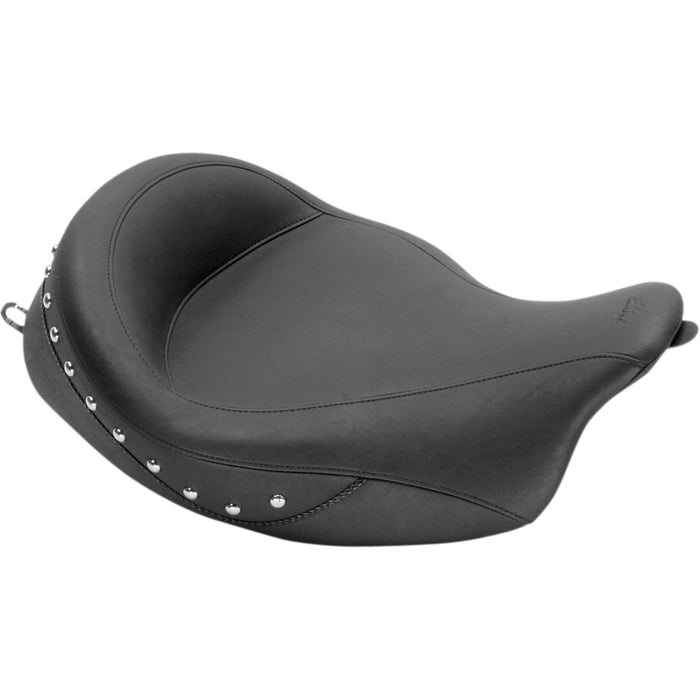 MUSTANG 0801-0548 76068 Studded Super Wide Solo Seat - Chrome Studded