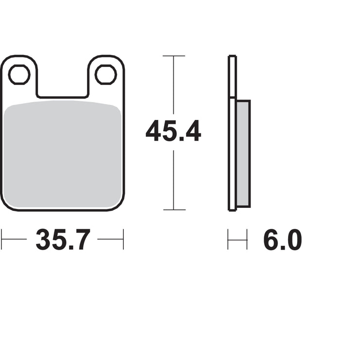 SBS 1721-1758 559H.CT Sintered Metal Caliper Brake Pad Brake Pads - 559H.CT