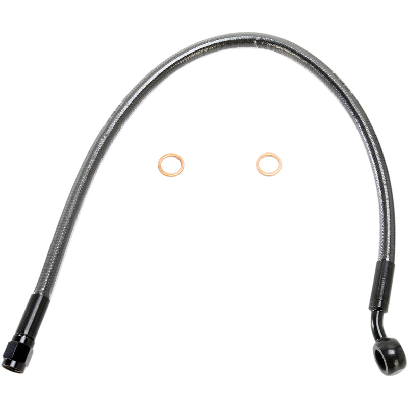 MAGNUM SHIELDING 1741-4066 AS47117 Alternate Length Designer Series ABS-Specific Front Brake Line Kit - 10 mm-35° - 17" - Black Pearl