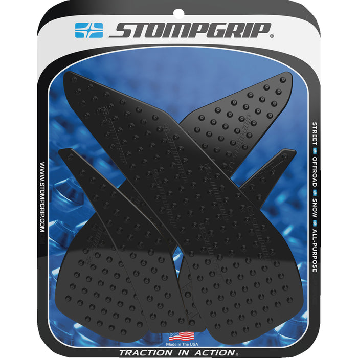 STOMPGRIP 4320-2728 55-10-0166B Volcano Profile Traction Pad Tank Grips Traction Pad Tank Grips - Volcano - Black - Hypermotard 950/SP