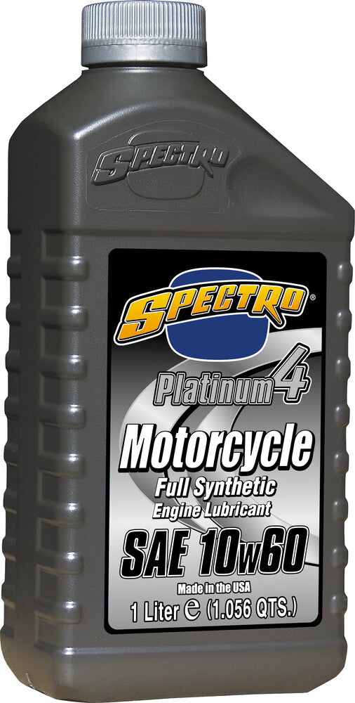 Spectro 582-01191 310284 PLATINUM M/C FULL SYN OIL 4T 10W60 1L