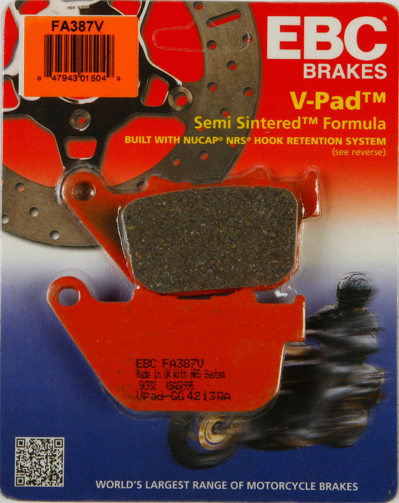 EBC Brake Pads FA837V V-Series - FA387V For Harley Sportster 2004-2013