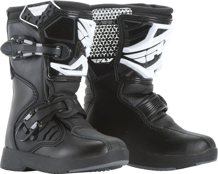 Fly Racing 364-55096 364-55096 YOUTH MAVERIK MINI BOOTS BLACK SZ Y10