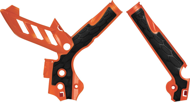 Acerbis X-Grip Frame Guard Orange Black - 2374251008 KTM Dirt Bikes 2012-2016