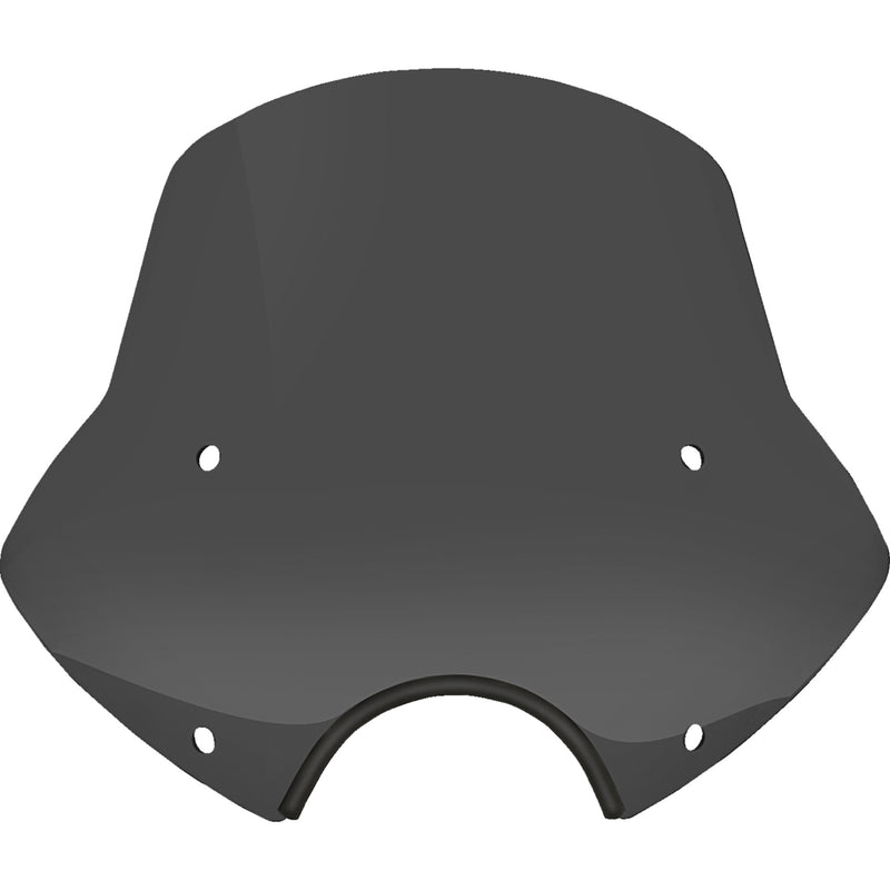 MEMPHIS SHADES 2313-0330 MEP54410 Speed Demon Windshield - Speed Demon Sportshields - 15" - 7" Headlight Cutout - Dark Black Smoke