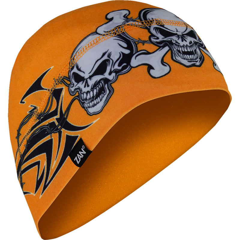 ZAN HEADGEAR 2501-4036 WHLL669 SportFlex® Beanie orange tribal skull