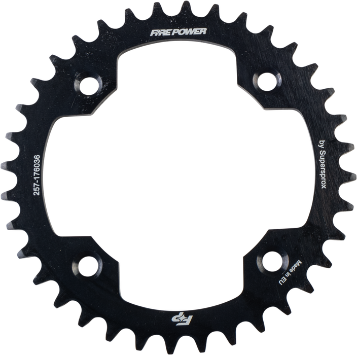 Fire Power 257-176036 FPS-1760-36-BLK REAR SPROCKET STEEL 36T BLK