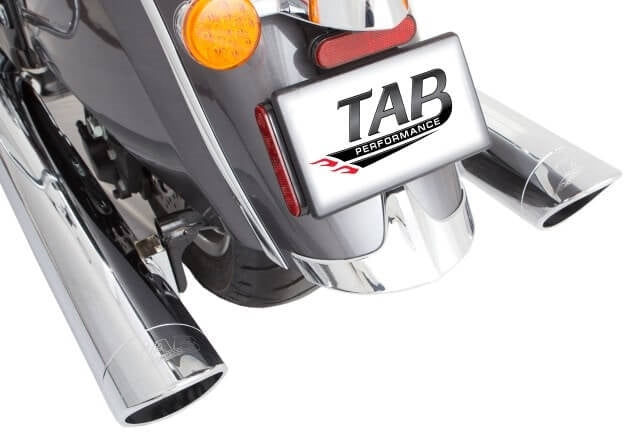 Tab Performance 4" Chrome B.A.M. Sticks Exhaust Pipes | Soft Bags - No Tips, Zombie Baffles 211-1290-N-Z