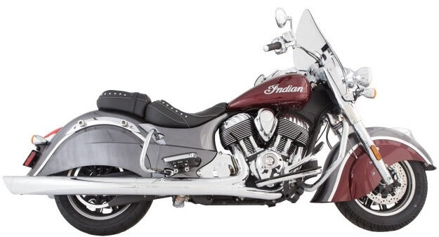 Tab Performance 4" Chrome B.A.M. Sticks Exhaust Pipes | Soft Bags - Chrome Slash Tips, 2.5" Louvered Baffles 211-1290-C-2.5