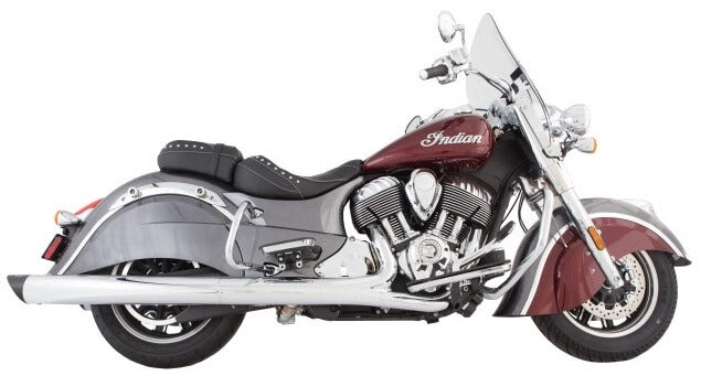 Tab Performance 4" Chrome B.A.M. Sticks Exhaust Pipes | Soft Bags - Black Slash Tips, 2.5" Louvered Baffles 211-1290-B-2.5