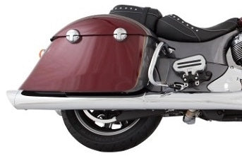 Tab Performance 211-1291-N-Z Indian Bagger Chrome Hard Bag B.A.M. 4.0 Inch Slip On Muffler Sticks Exhaust Pipes with Zombie Baffles (Loud) and Tips