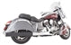Tab Performance 4" Black B.A.M. Sticks Exhaust Pipes | Soft Bags - Chrome Straight Tips, Zombie Baffles 211-2290-C2-Z