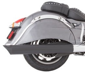 Tab Performance 211-2290-B2-Z Indian Black Soft Bags B.A.M. 4.0 Inch Slip On Muffler Sticks Exhaust Pipes Soft Bags with Zombie Baffles (Loud) and Black Straight Cut Tips