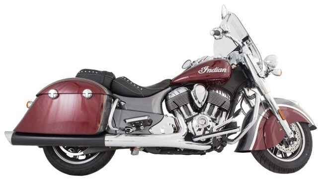 Tab Performance 4" Black B.A.M. Sticks Exhaust Pipes | Hard Bags - Chrome Straight Tips, Zombie Baffles 211-2291-C2-Z