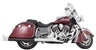 Tab Performance 4" Black B.A.M. Sticks Exhaust Pipes | Hard Bags - Chrome Straight Tips, Zombie Baffles 211-2291-C2-Z