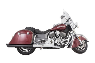 Tab Performance Indian Bagger Black Hard Bag B.A.M. 4.0 Inch Slip On Muffler Sticks Exhaust Pipes With - 211-2291-B-Z For Indian Chieftain 2014-2025