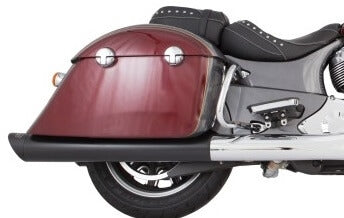 Tab Performance 211-2291-N-Z Indian Bagger Black Hard Bag B.A.M. 4.0 Inch Slip On Muffler Sticks Exhaust Pipes with Zombie Baffles (Loud) and Tips