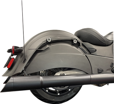 Tab Performance 4.5 Inch Indian Bagger Black Soft Bag B.A.M. Slip On Muffler Sticks Exhaust Pipes Soft - 211-2294-B-Z For Indian Chieftain 2014-2025