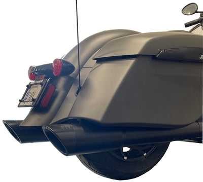 Tab Performance 4.5 Inch Indian Bagger Black Hard Bag B.A.M. Slip On Muffler Sticks Exhaust Pipes - 211-2295-B-2.5 For Indian Chieftain 2014-2025