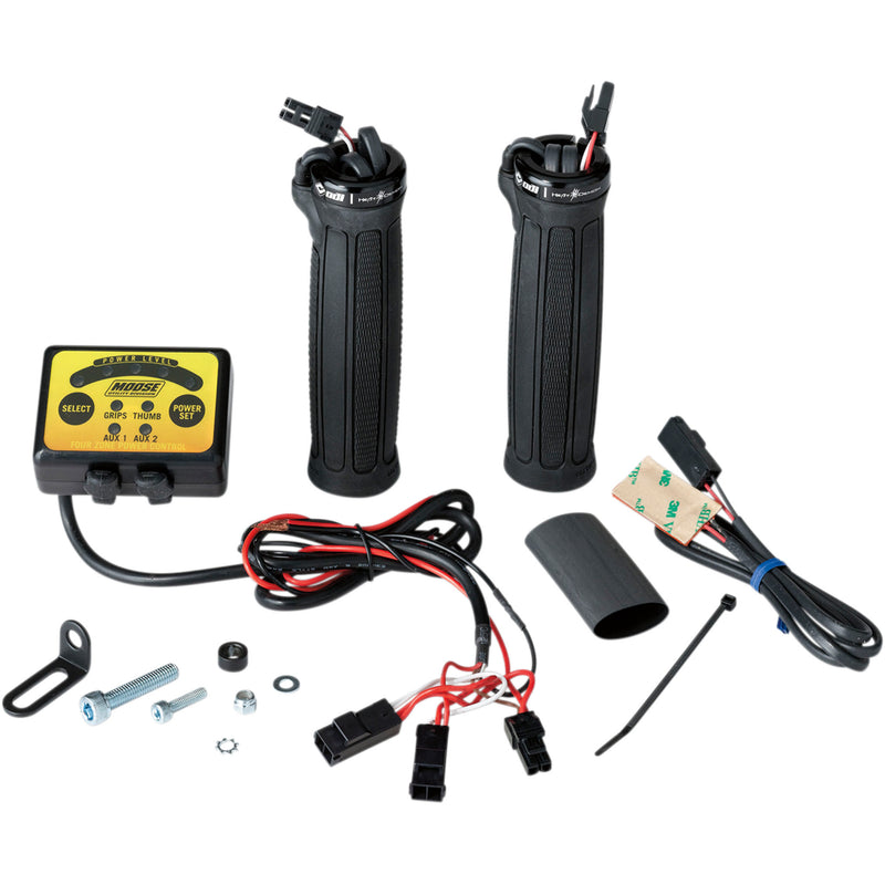 MOOSE OFFROAD 0631-0155 215072 Clamp-On Quad Zone Heated Grip Kit for ATVs Grips - Heated - Quad Zone - Thumb Heater
