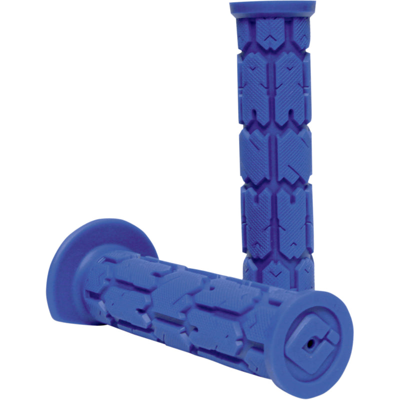 ODI 0630-1104 J01RGBU Rogue Single-Ply ATV Grips Grips - Rogue - Single Ply - ATV - Blue