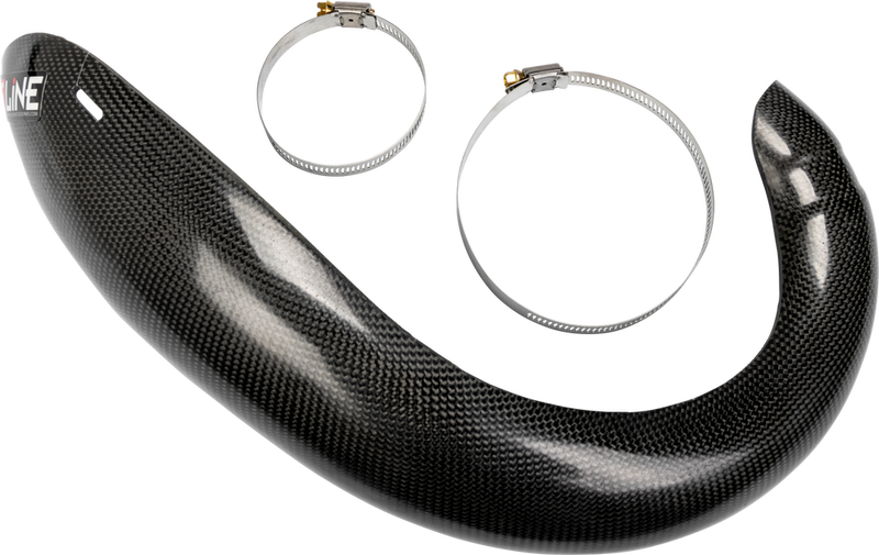 E-Line Accessories Carbon Fiber Pipe Guards - YPG12519 Yamaha YZ 125 2005-2024