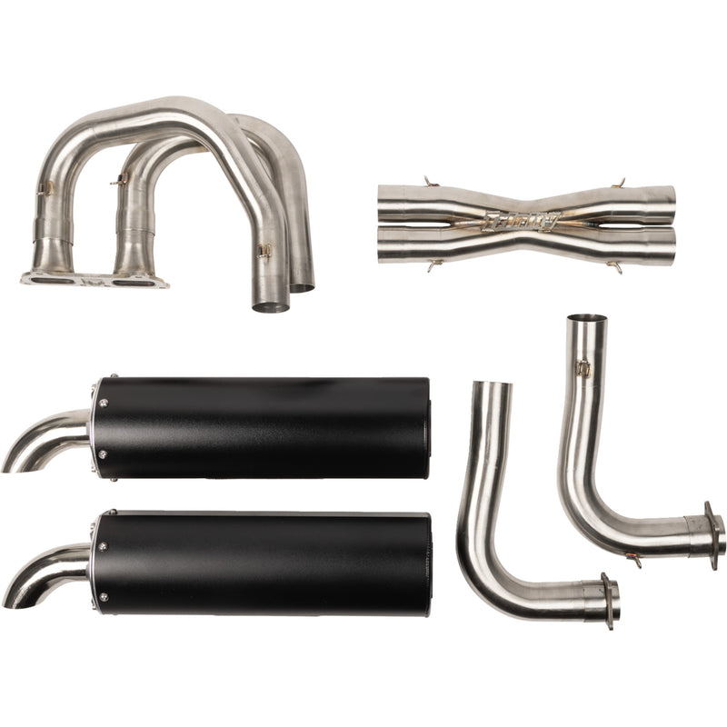 Trinity Racing Exhaust System - TR-4190D-BK Polaris RZR 2024-2025