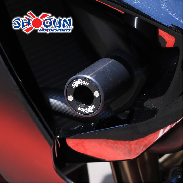 Shogun 71-1775 715-4469 PA2 FRAME SLIDERS NO CUT BLACK KAW