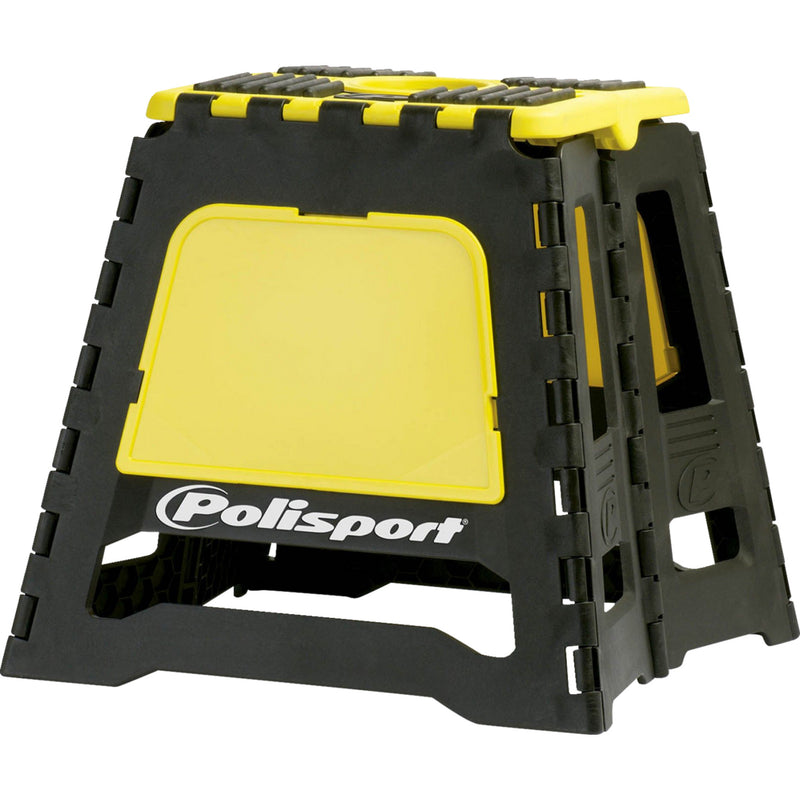 POLISPORT 4101-0569 8981500001 Folding MX Bike Stand Bike Stand - MX - Folding - Black/Yellow