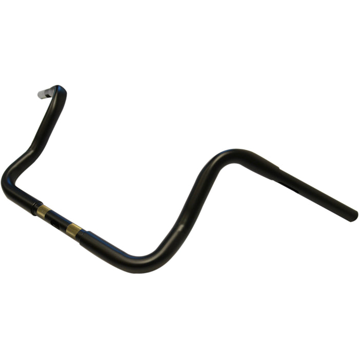 LA CHOPPERS 0601-3460 LA-7321-10M 1-1/4" Touring Ape Hanger Handlebar - 10" - Flat Black