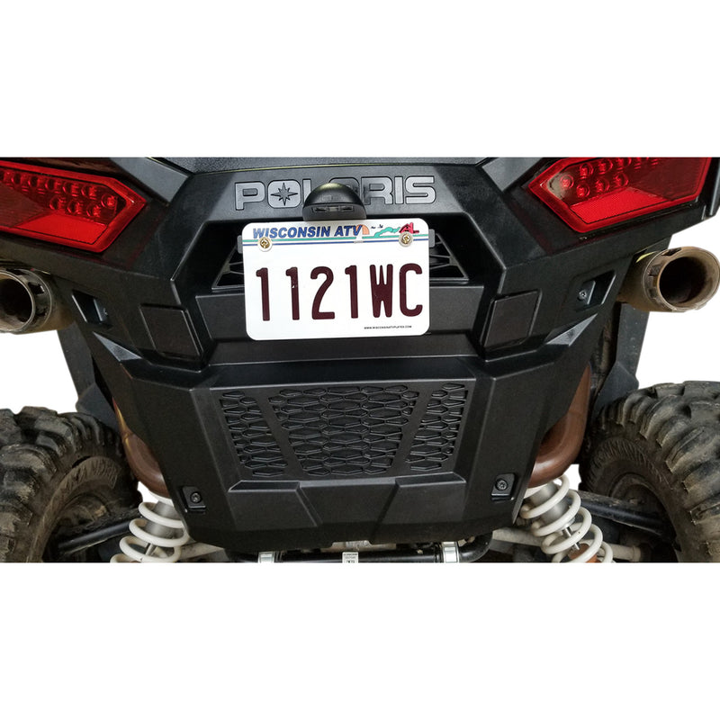 MOOSE OFFROAD 2030-1499 LP-L75CB-M LED License Plate Bracket black