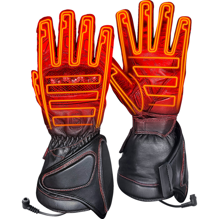 GERBING HEATED CLOTHING 12 V Extreme Hard Knuckle Gloves Black