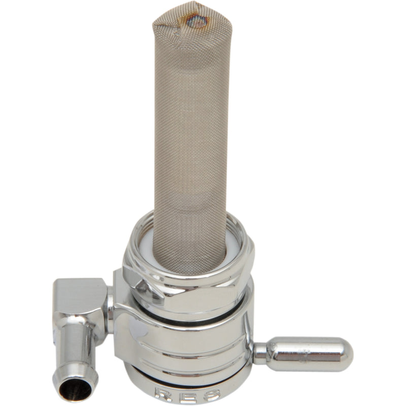 GOLAN PRODUCTS 0705-0021 76-312F-CS "Click-Slick" Fuel Petcock — 22 mm "Click-Slick" Fuel Petcock - Forward - Chrome - 22mm