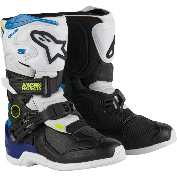 ALPINESTARS Kids Tech 3S Boots White/Black/Blue - US