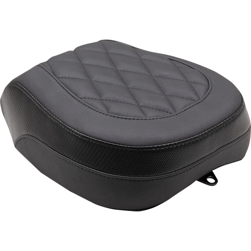 Mustang Recessed Passenger Seat Black Diamond Stitch - 89741 For Indian 2022-2023