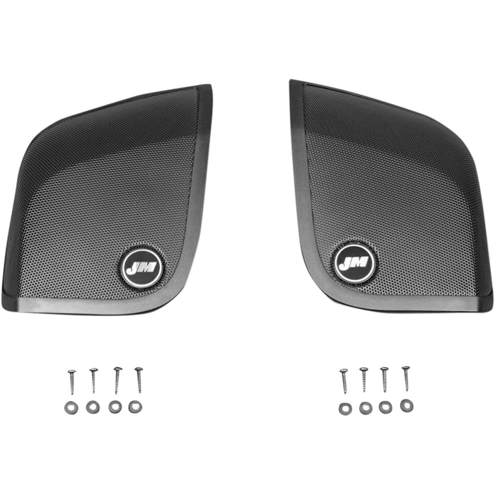 J & M 4405-0408 HGRL-SD14 Saddlebag Lid Speaker Grill Set Speaker Grills - Saddlebag Lid