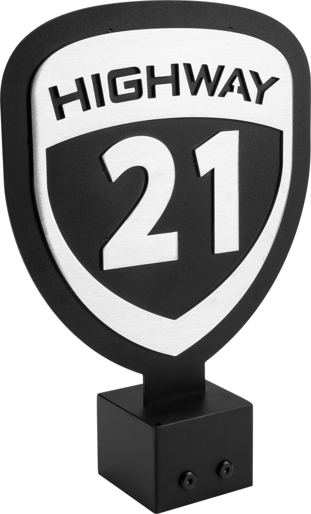 Highway 21 489-9910 489-9910 HELMET TREE HEADER SIGN