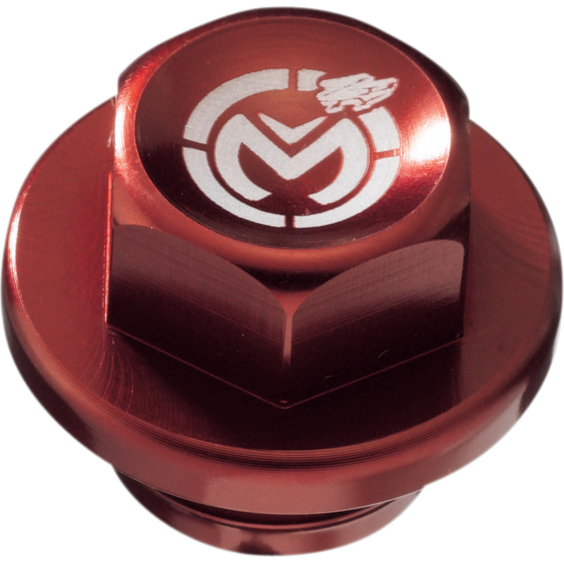 MOOSE OFFROAD 1050-0176 DP117 Magnetic Float Bowl Drain Plug By Zip-ty red