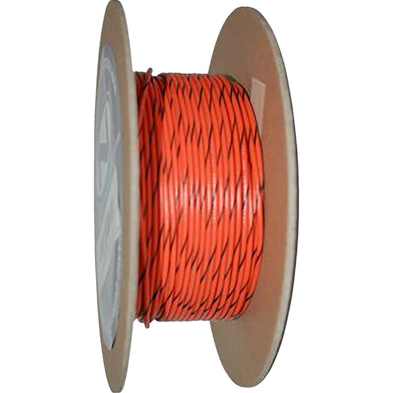 NAMZ 2120-0517 NWR-30-100 OEM Color Wire Spool 100' Wire Spool - 18 Gauge - Orange/Black
