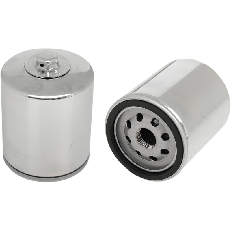 Hiflofiltro Performance Oil Filter Chrome - HF171CRC For Harley Motorcycles 1999-2023