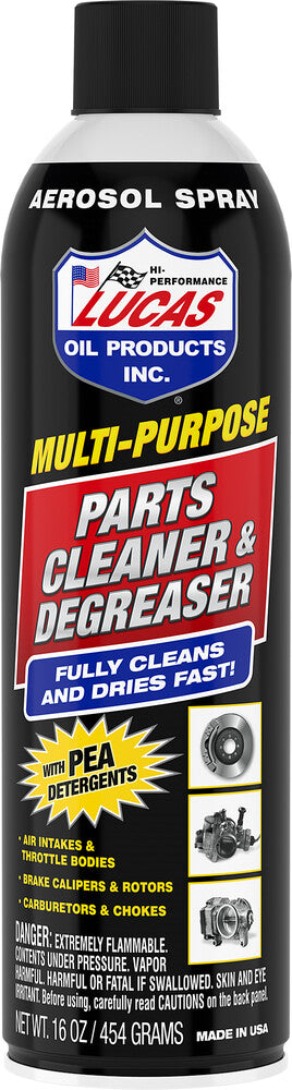 Lucas Parts Cleaner AND Degreaser 16OZ 12/Case - 11115