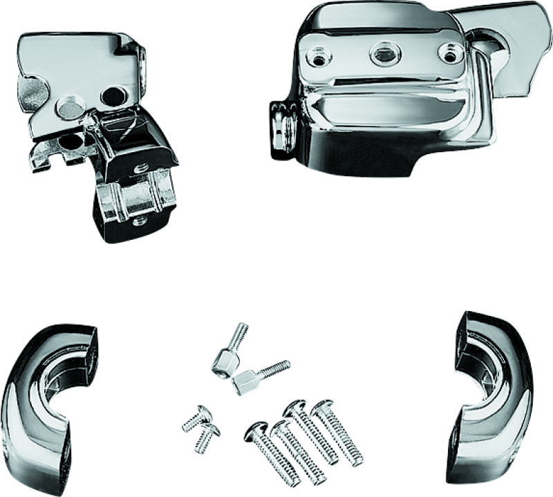 Kuryakyn 9126 Brake & Clutch Control Dress-up Kit Single Disc Front Brakes 96-14 - Photo - Primary