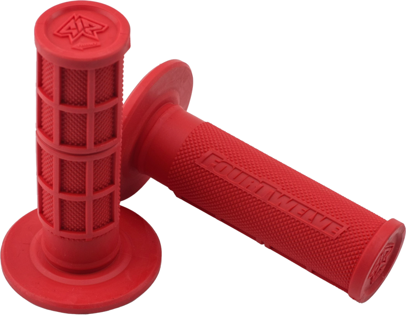 Four Twelve 19-5123 412-G203 PEE WEE / PIT BIKE MINI GRIPS 7/8" (RED)
