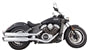 Tab Performance Indian Scout Chrome 4" Long Slip-on | Up to 2024 - Black Straight Tips, Zombie Baffles 221-1290-B2-Z