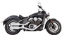 Tab Performance Indian Scout Chrome 4" Short Slip-on | Up to 2024 - Chrome Straight Tips, Zombie Baffles 221-1291-C2-Z