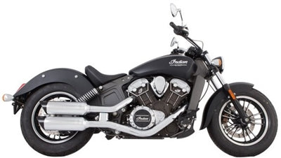 Tab Performance Indian Scout Short Chrome Tip Slip On Muffler Compatible Exhaust Pipes Zombie Baffles - 221-1291-B-Z For Indian Scout 2016-2025