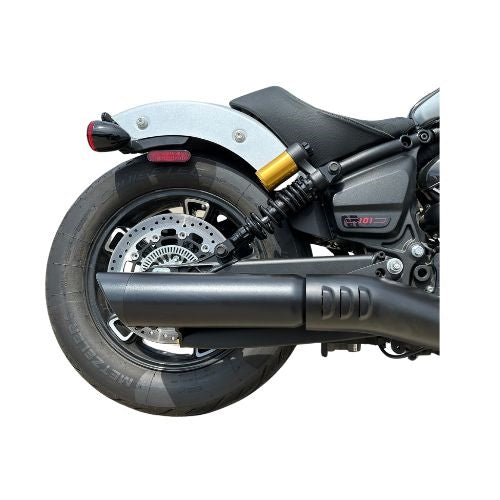 Tab Performance 2025 Indian Scout 2-1 Slip-On Muffler | Black - Black Straight Tips, 2.25" Louvered Baffles 221-2295-B2-2.25