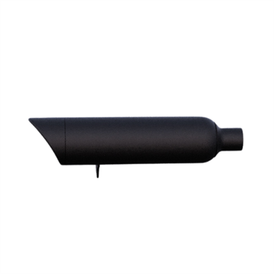 Tab Performance 221-2295-B-Q 2025-Up Indian Scout 2-1 Slip-On Muffler Black 4 Inch Black Slash Cut Tip 2.5 Inch Perforated Core Baffle (Quiet)