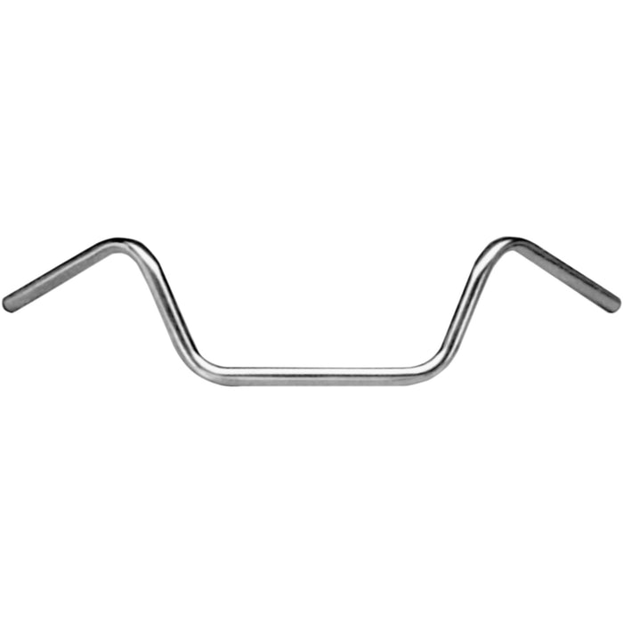 EMGO 0601-3285 07-12510 1" Handlebar — Buckhorn Handlebar - Buckhorn Low - Chrome